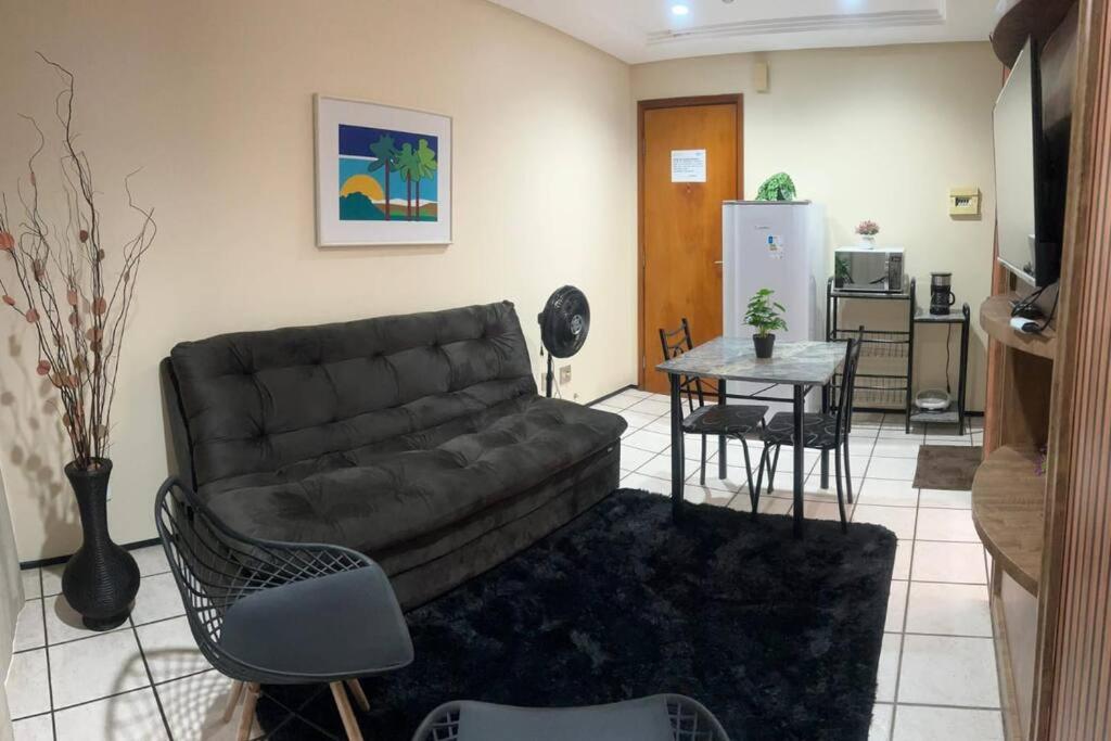 Apartamento Flat Mobiliado Na Beira Mar *